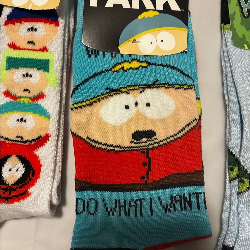 South Park Cartman Butters Comedy Central Novelty Crew Socks Bundle 3 - Picture 7 of 7